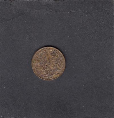 Beschrijving: 1 Cent WILHELMINA 